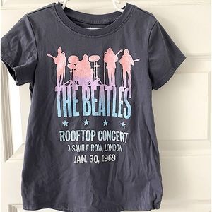 The Beatles T-shirt girls, large 10-12 gray